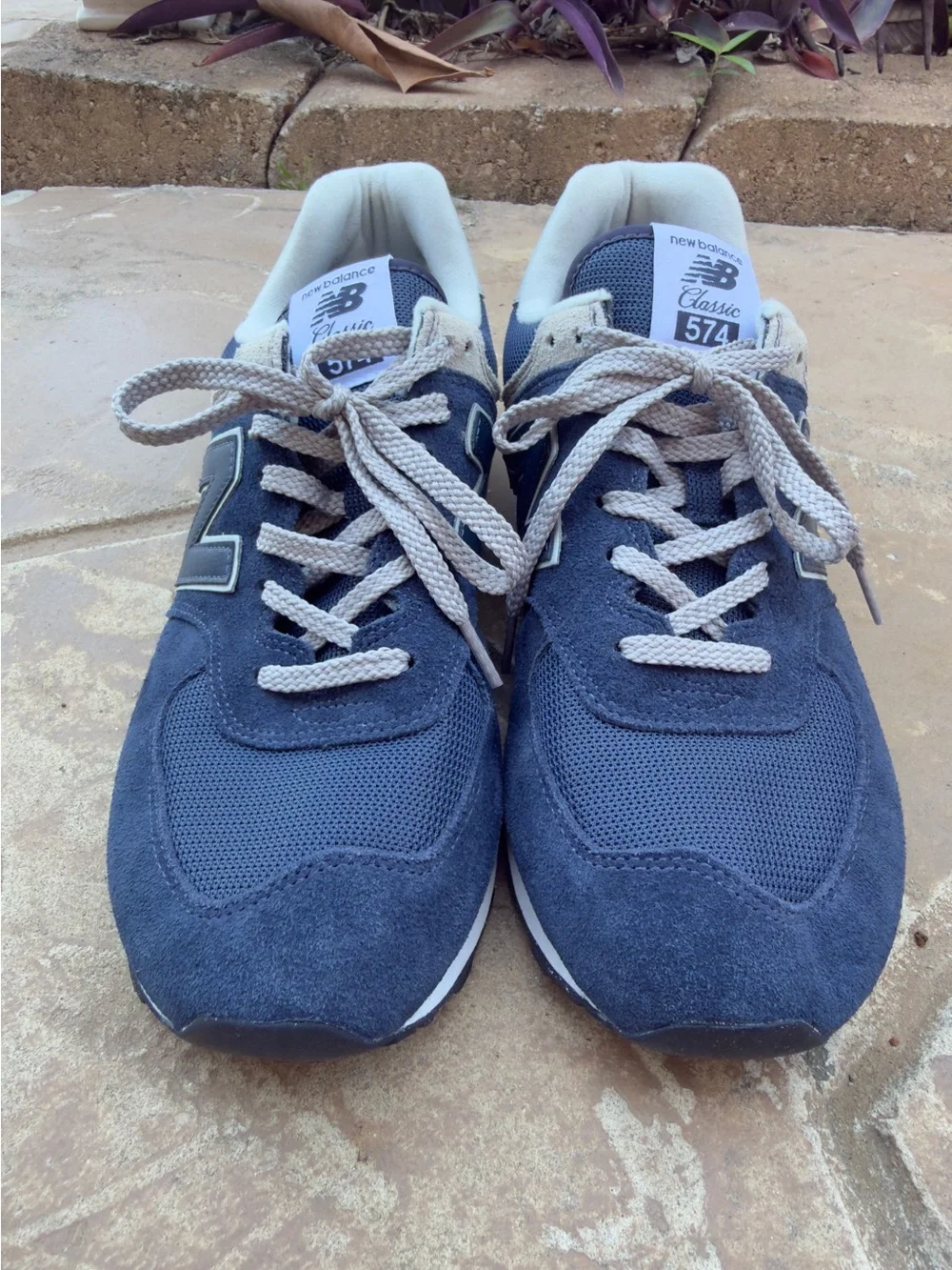 New Balance 574 Classic Navy Suede Sneakers‎ Men’s 11.5 ML574EVN”